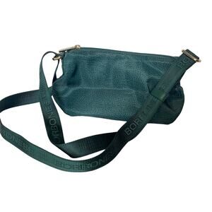 Borbonese Green Nylon Shoulder Bag